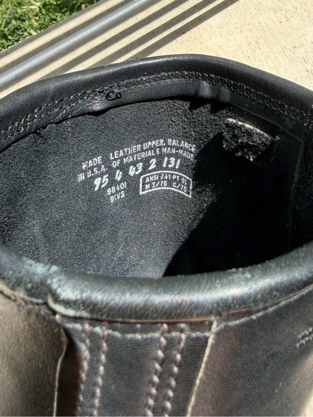 Vintage Harley-Davidson Black Leather Motorcycle Boots